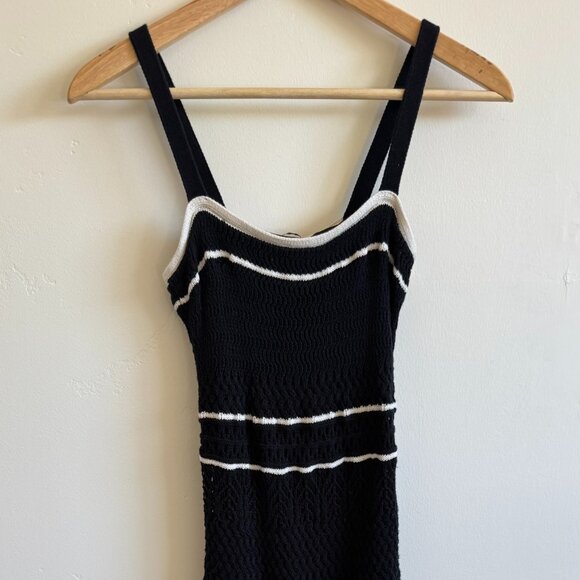 Abercrombie & Fitch Dresses & Skirts - Abercrombie & Fitch Crochet-Style Maxi Dress XXSP | Black And White